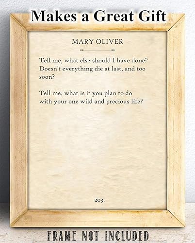 Miniatura 3 de Mary Oliver - The Summer Day... - 11x14 Unframed Typography Book Page Print - Great Gift Under $15 for Book Lovers