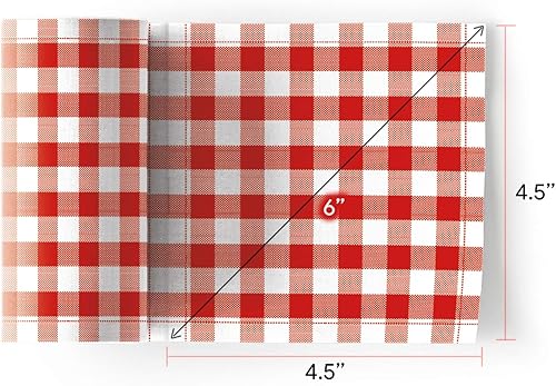 Miniatura 7 de MY DRAP Servilleta de cóctel, servilletas de tela lavables y reutilizables (100 servilletas, Gingham)