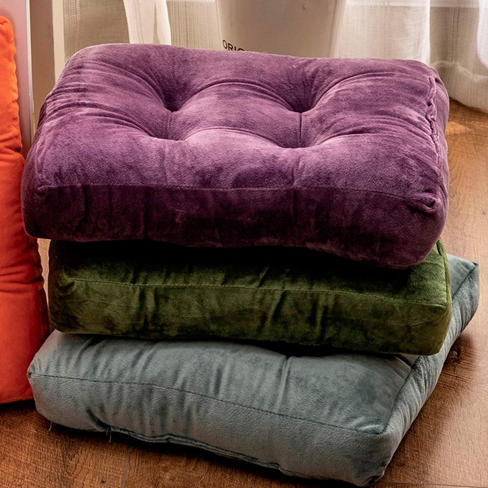 WEIGE Cojín Elevado Antideslizante Para Asiento Extra Grueso De Felpa, Cuadrado Duro Para Cuatro Estaciones, Oficina, Coche, Silla De Adulto, Cojín De 50 X 50 X 8 Cm (20 X 20 X