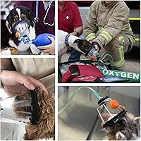 Vista 9 de Juego de máscaras de oxígeno para mascotas, ayuda respiratoria diseñada por veterinarios para perros, gatos, pájaros, animales, 5 tamaños, fácil