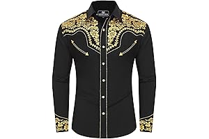 Embroidered Charro Outfit Western Cowboy Shirt