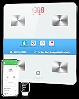 Vista 8 de arboleaf - Báscula inteligente para peso corporal y grasa, báscula digital de baño con Bluetooth, analizador de composición corporal con aplicación