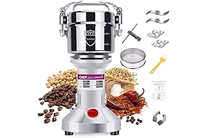550g Dry and Wet Grain Mill for Superfine Flour and Spice Grinding