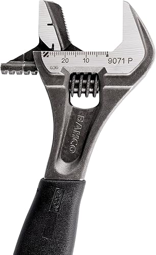 Miniatura 6 de Bahco 9071RPC Llave de tubo ajustable dos en uno con capacidad de mandíbula de 1-1/16 pulgadas de 8 pulgadas