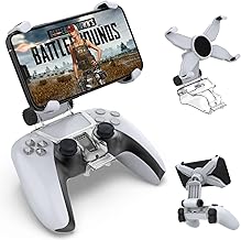 DOBE PS5 Controller Mobile Gaming Clip for Playstation 5 Dualsense Controller Remote Play Mobile Phone Holder Clamp Adjustable Phone Mount Clip