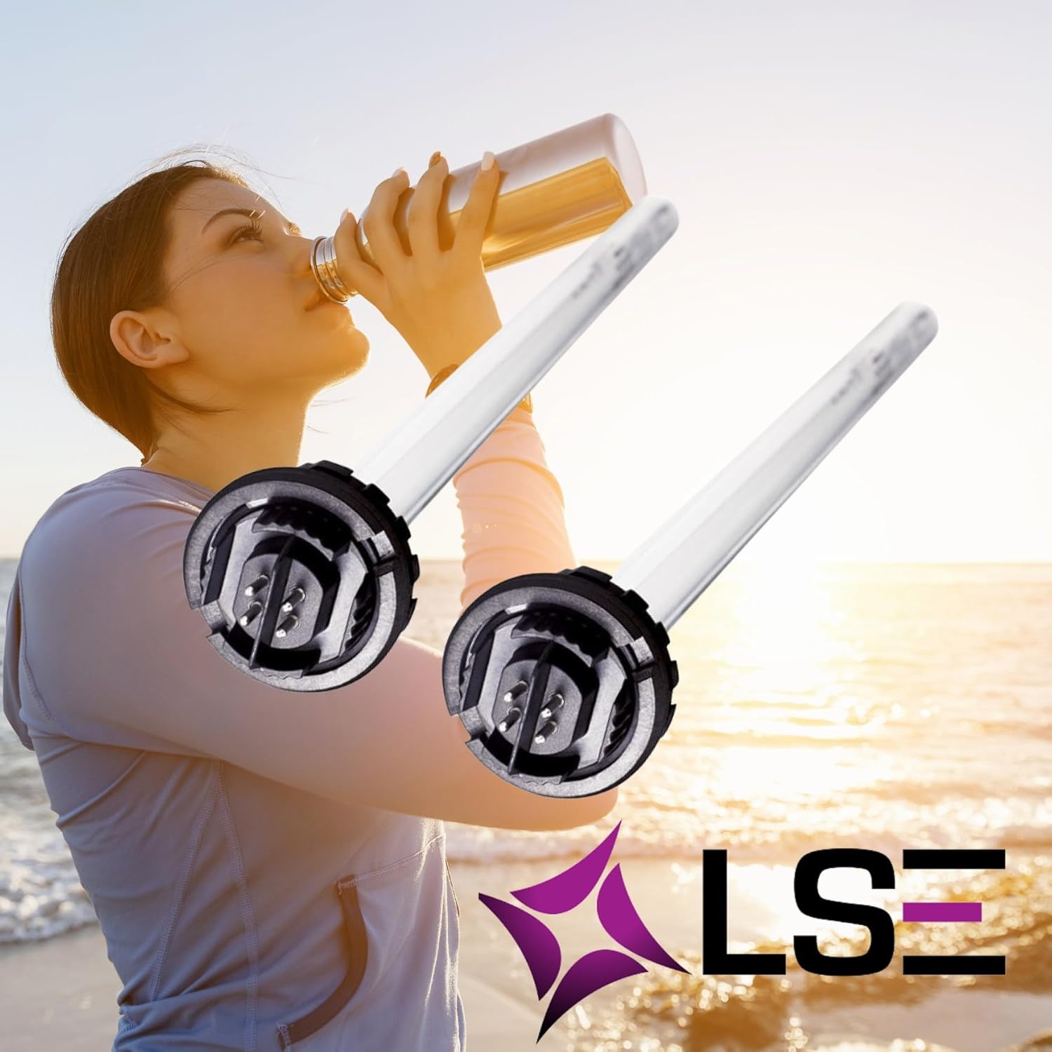 LSE Lighting (2-Pack) 602805 UV Replacement Lamps Compatible with Viqua Max C, D, D4 Systems – Trojan Sterilight Equivalent – High Performance UV-C Bulbs – Designed in USA