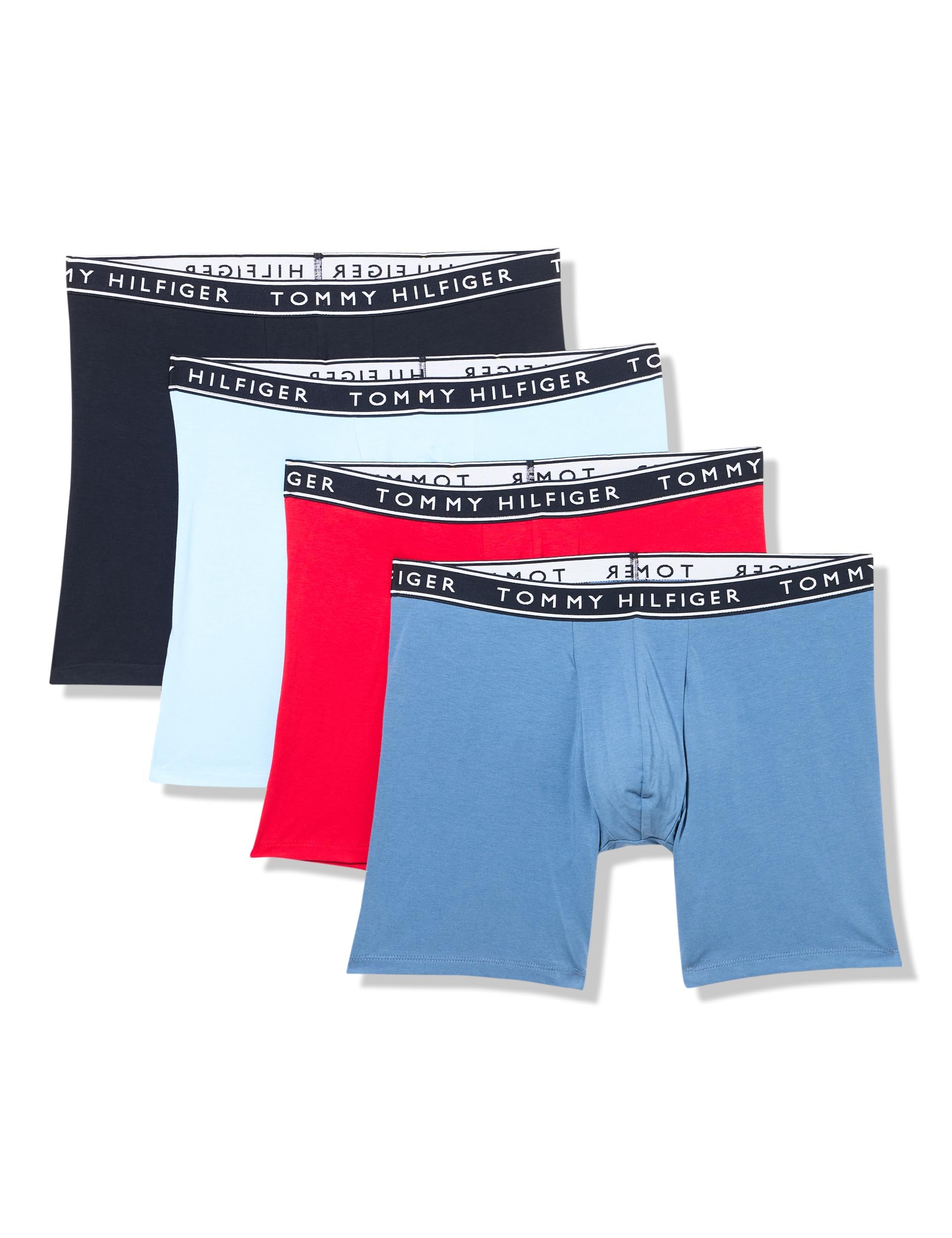 Tommy Hilfiger Men's Cotton Stretch 4-Pack Boxer Brief