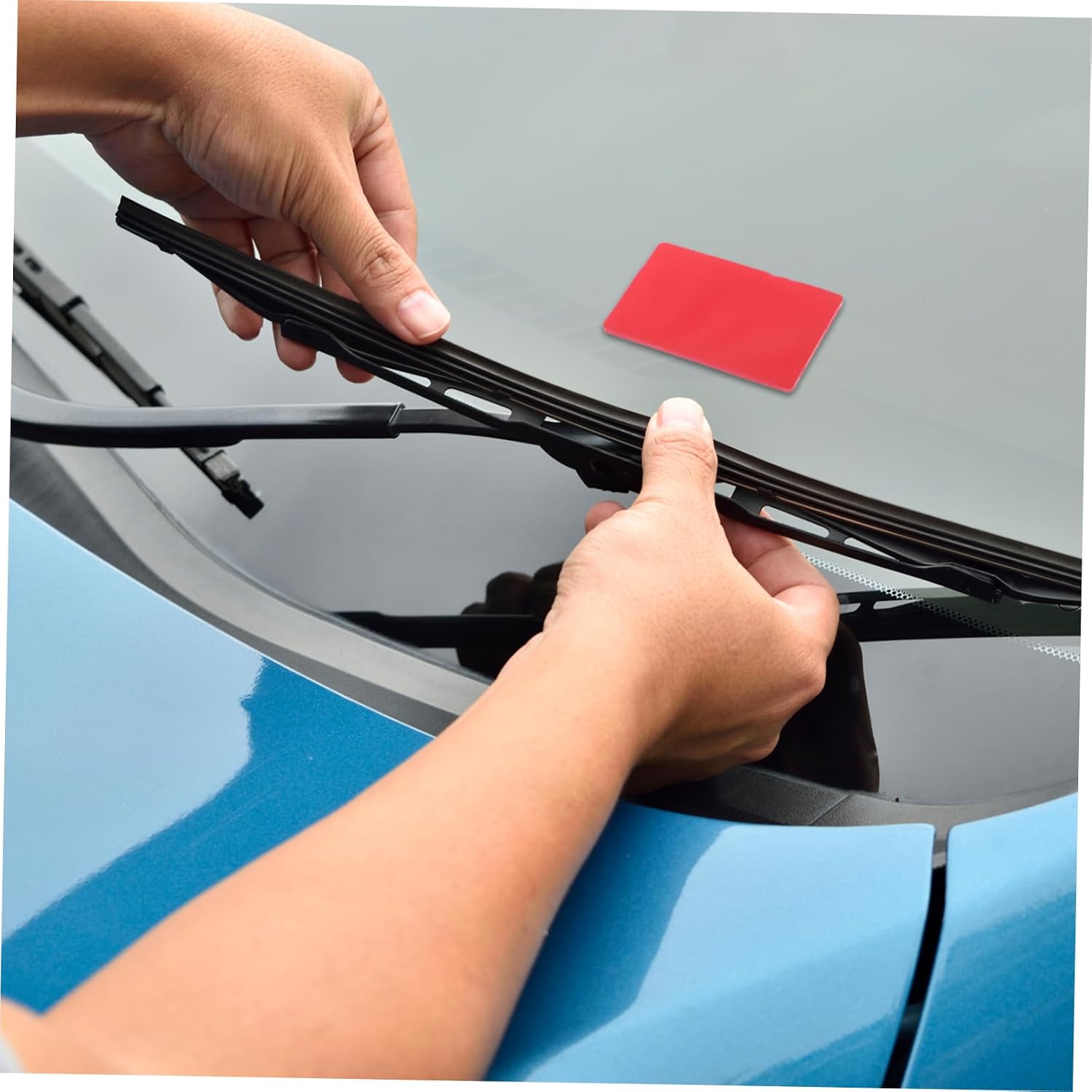 Unomor Car Windshield Rain Sensor Adhesive Pad for Enhanced Visibility and Safety Rainy Conditions Durable Film for Vehicles Easy Installation