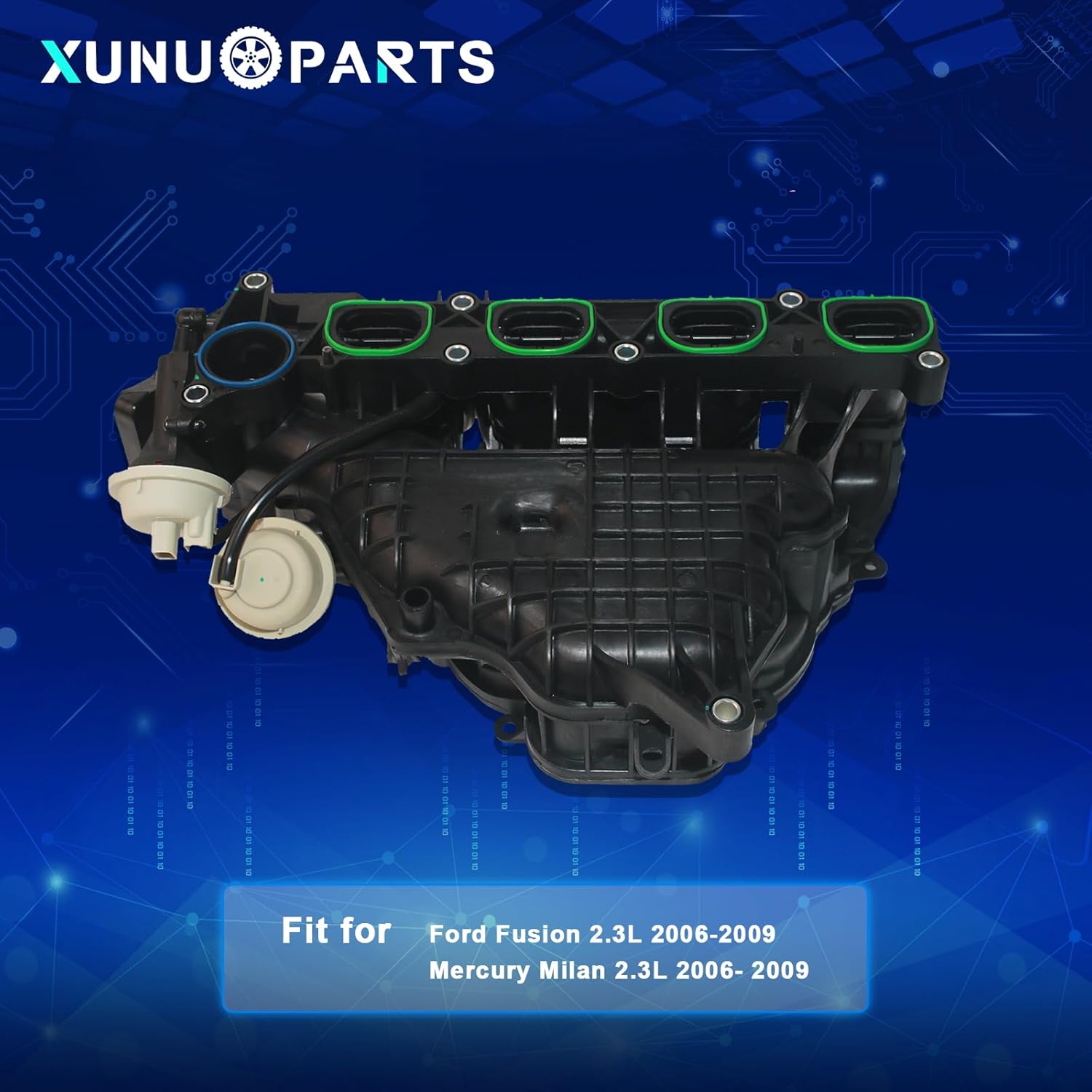 2.3L Intake Manifold Compatible with Ford Fusion 2006-2009 Mercury Milan 2006-2009 Replace# 3S4Z9424AM 3S4Z-9424-AM (New)