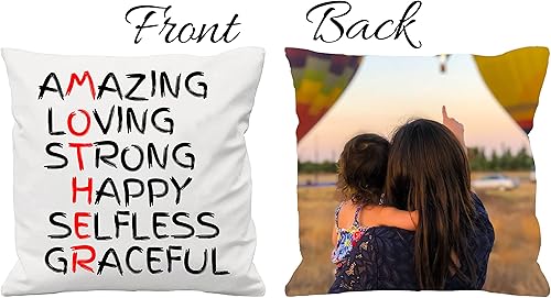 Amazing Mom - Funda de almohada cuadrada de tamaño estándar para sofá, sofá o funda de almohada, 18 x 18 pulgadas