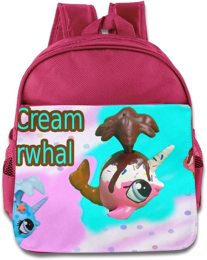 Custom LPS Narwhal Chocolate Rainbow Sprinkle Ice Cream Backpack Boys Girls School Bag