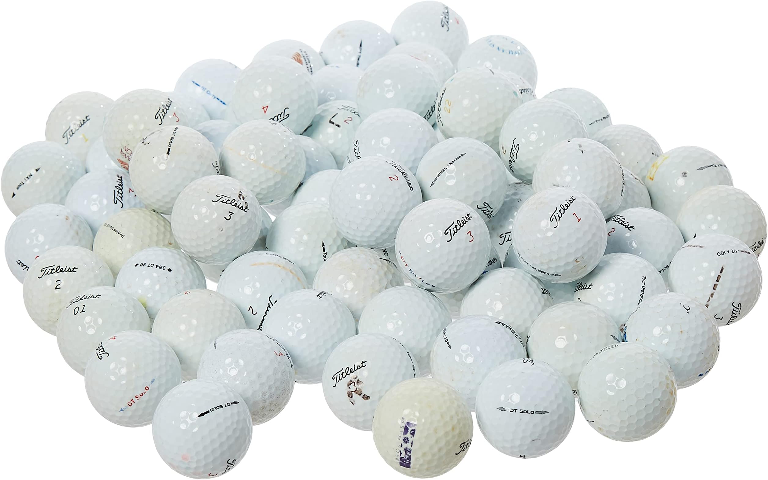 PG Premium Mix Golf Balls - Great Styles! 100 Used Premium Golf Balls (AAA Reload Pro V1 NXT DT Solo HVC Tour Soft Mix Golfballs), One Color
