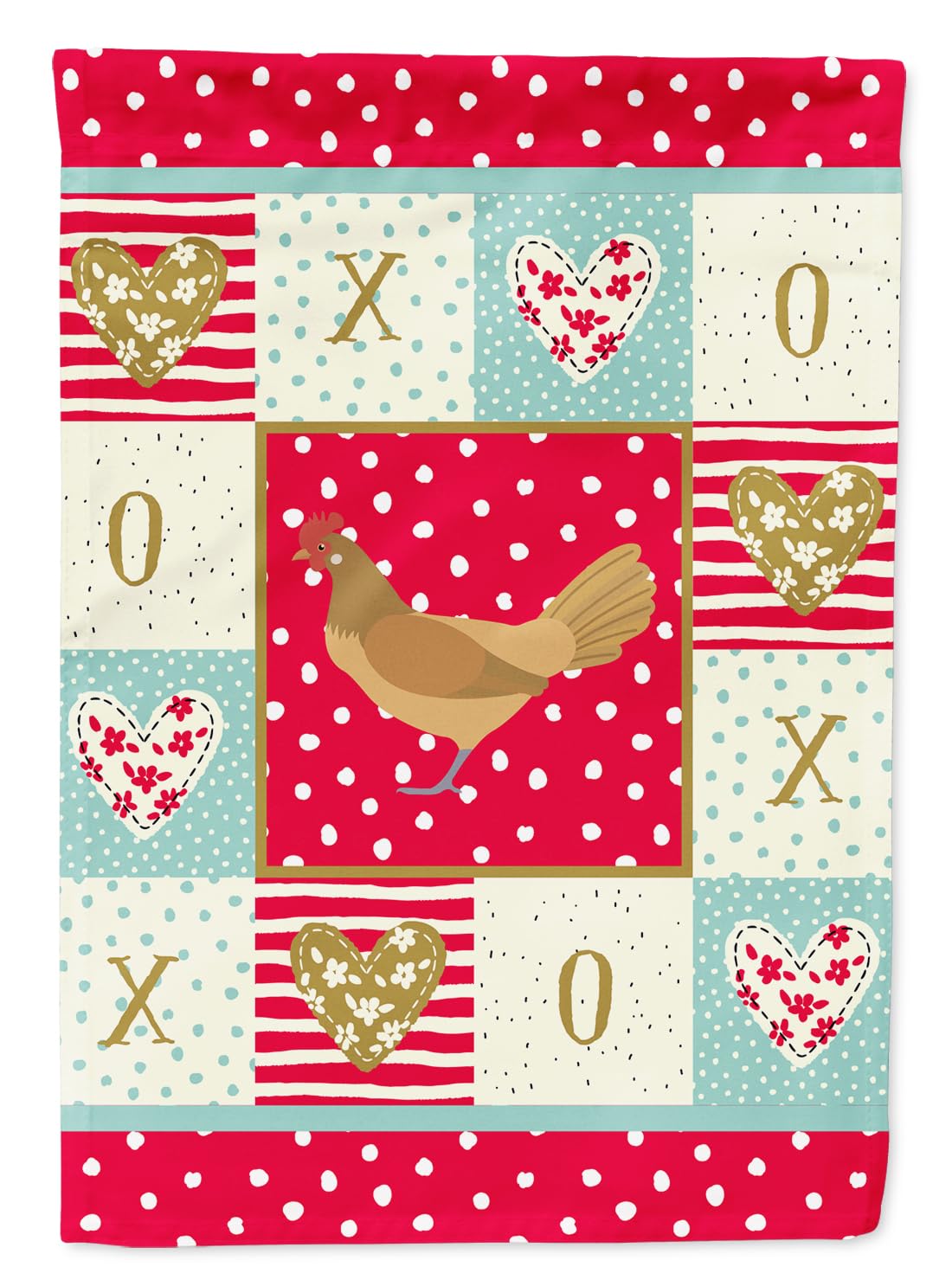 Frisian Friesian Chicken Love Flag égayez votre potager avec ce petit drapeau