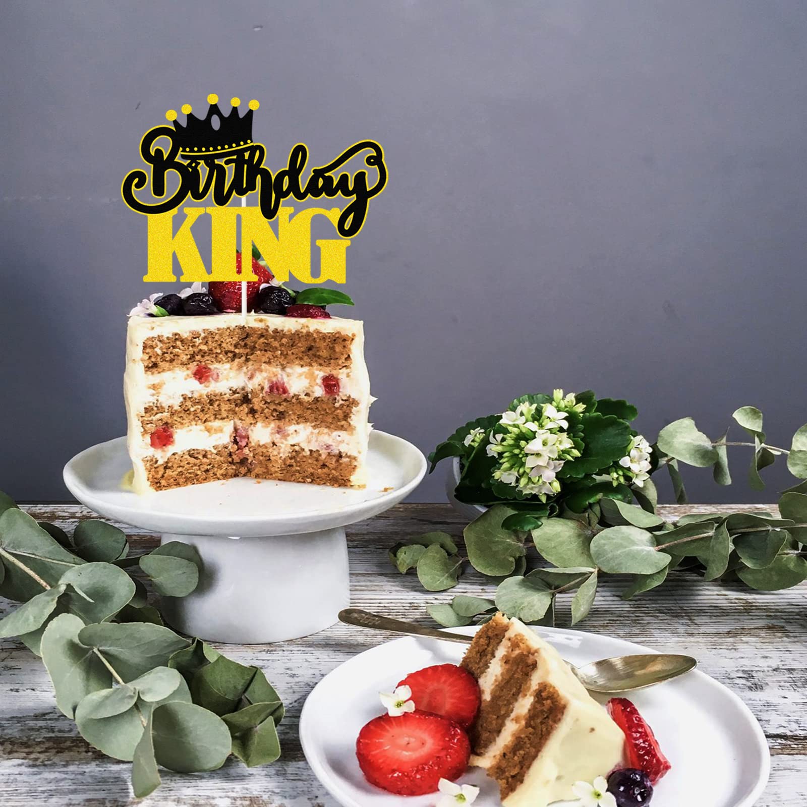 Crown King Cupcake-Topper 24 Stück – „The Man The Myth The Legend“ Für Geburtstag & Vatertag