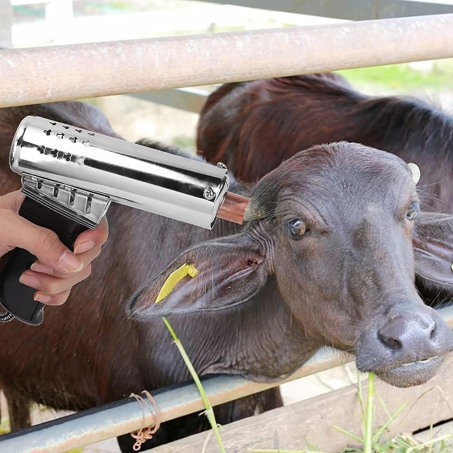 High-Temperature Electric Animal Dehorner for Calves & Goats - Durable Dehorning Tool for Animal Breeding & Husbandry, Ideal for Veterinary Hospitals