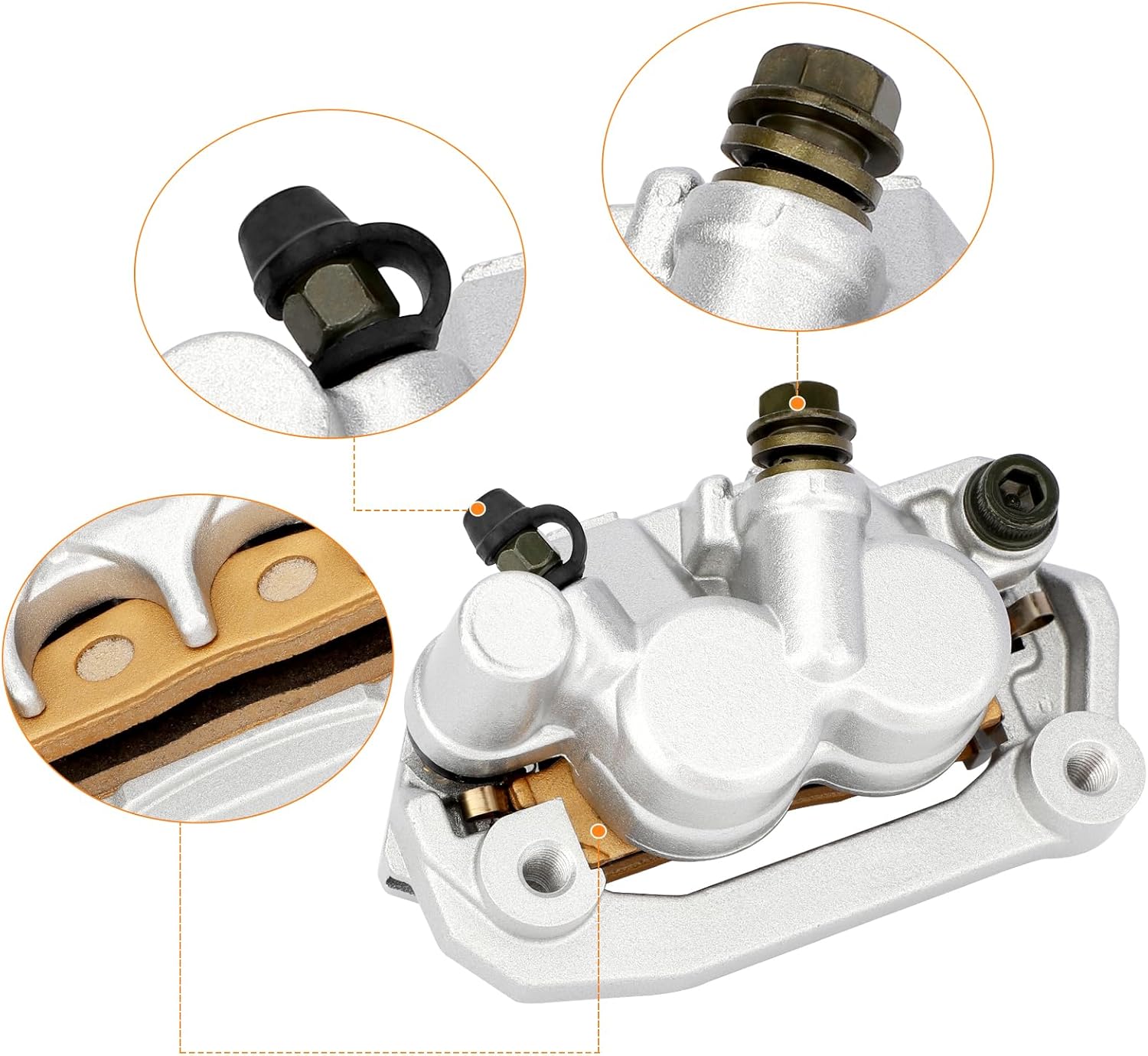 M MATI Front Brake Caliper Master Cylinder Hose Assy for Yamaha 2001-Up YZ85 YZ80 YZ65 4ES-25872-11-00 5XE-W2587-00-00 5PA-2580T-00-00