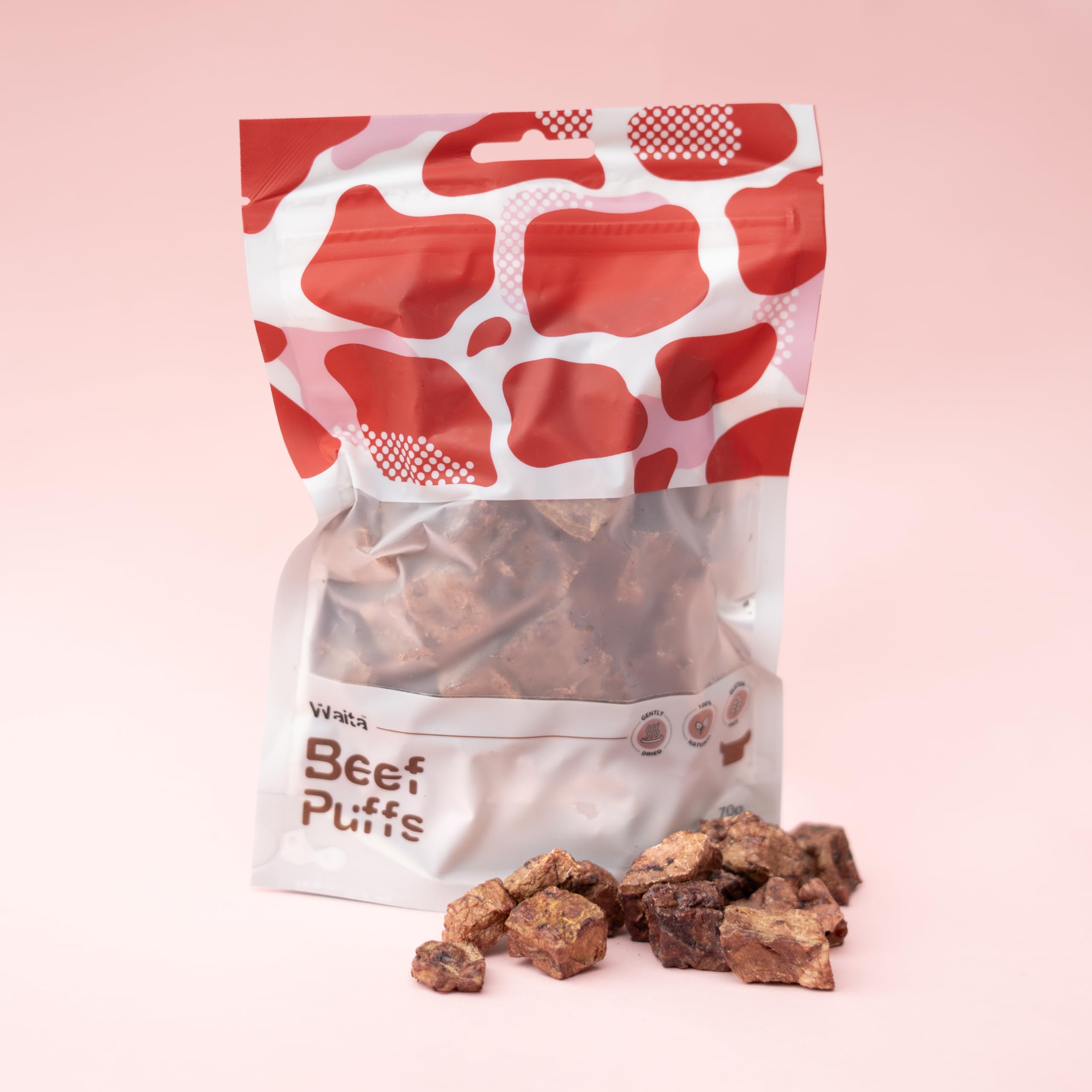 Air Dried Beef Puffs 210g for Cat Treats Pets Dog Treats Natural Fresh Cat Food And Dog Food 70g*3 Bag