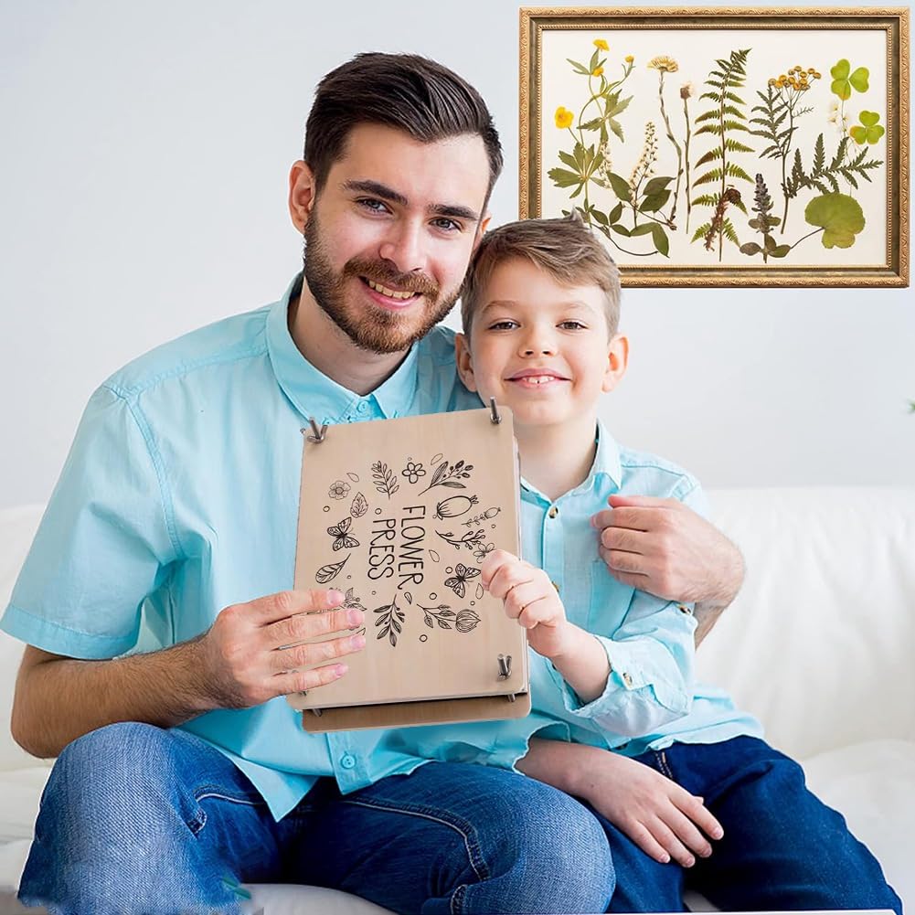 Kit di pressatura di fiori fai da te Kit professionale di pressatura di fiori 30 x 21 cm per adulti per realizzare fiori secchi e arti di pressatura di fiori