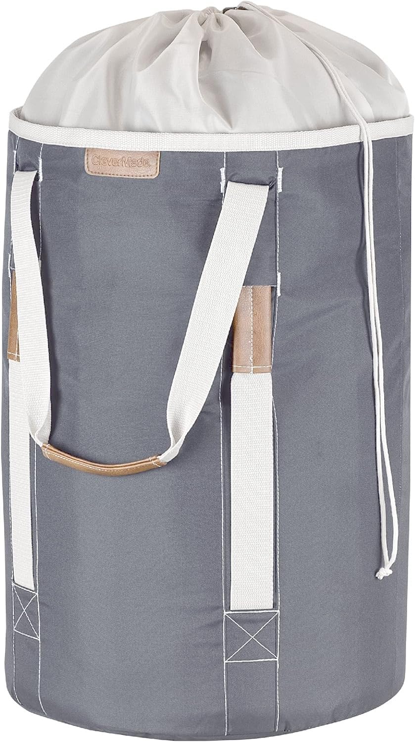 Snapklik.com : CleverMade Laundry Backpack Duffel Bag Tote