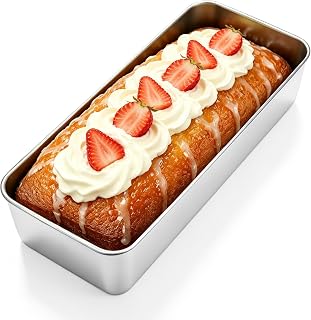 Stainless Steel Bread Pan Large Rectangular Baking Pan for Cake Bread and Toast 32 x 14 x 6 cm