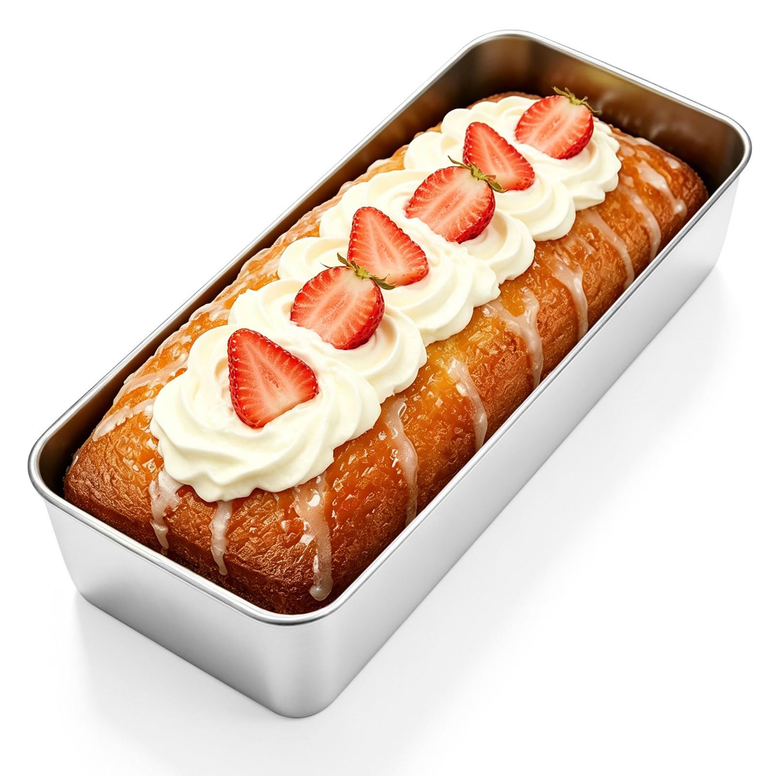 Jogoico 3lb Stainless Steel Loaf Tin Cake Tin Banana Bread Moulds 32x14x6cm