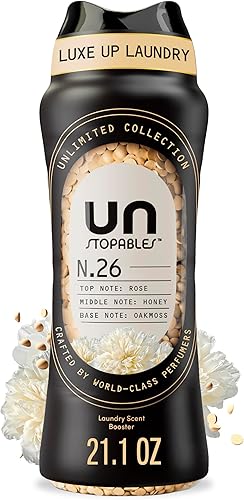 Downy Unstopables Unlimited Collection - Perlas potenciadoras de aroma para ropa sucia, n. 26, fragancia fina, cuentas de aroma fresco de larga