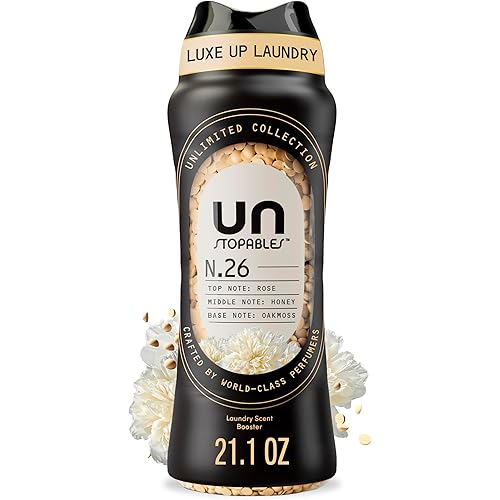 Downy Unstopables Unlimited Collection In Wash Laundry Scent Booster Beads, No. 26, Fine Fragrance, Long Lasting Fresh Scent Beads, 21.1 oz