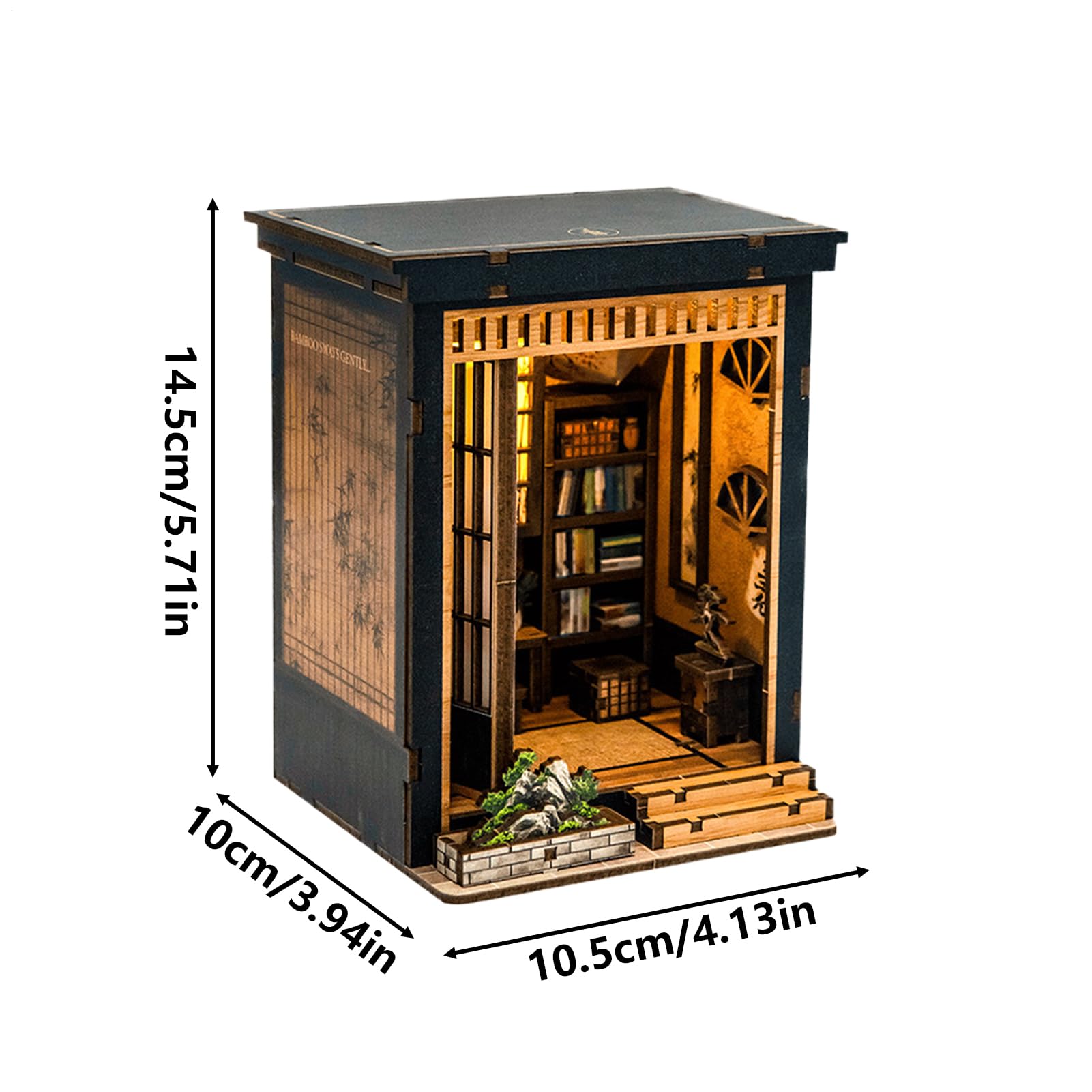 Kit casa in miniatura decorazione per ufficio in legno stile giapponese | Set Casa Libri In Miniatura Per Adulti Adolescenti Collezionisti Festa Compleanno Soggiorno Camera Da Letto Ufficio Vetrina