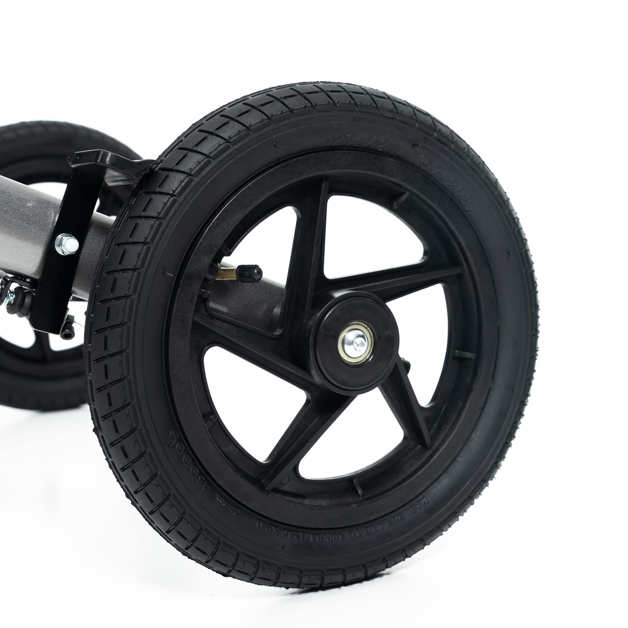 Outdoor Rollator Falcon - mit großen Luftreifen, Geländegängig und Klappbar (Anthrazit)