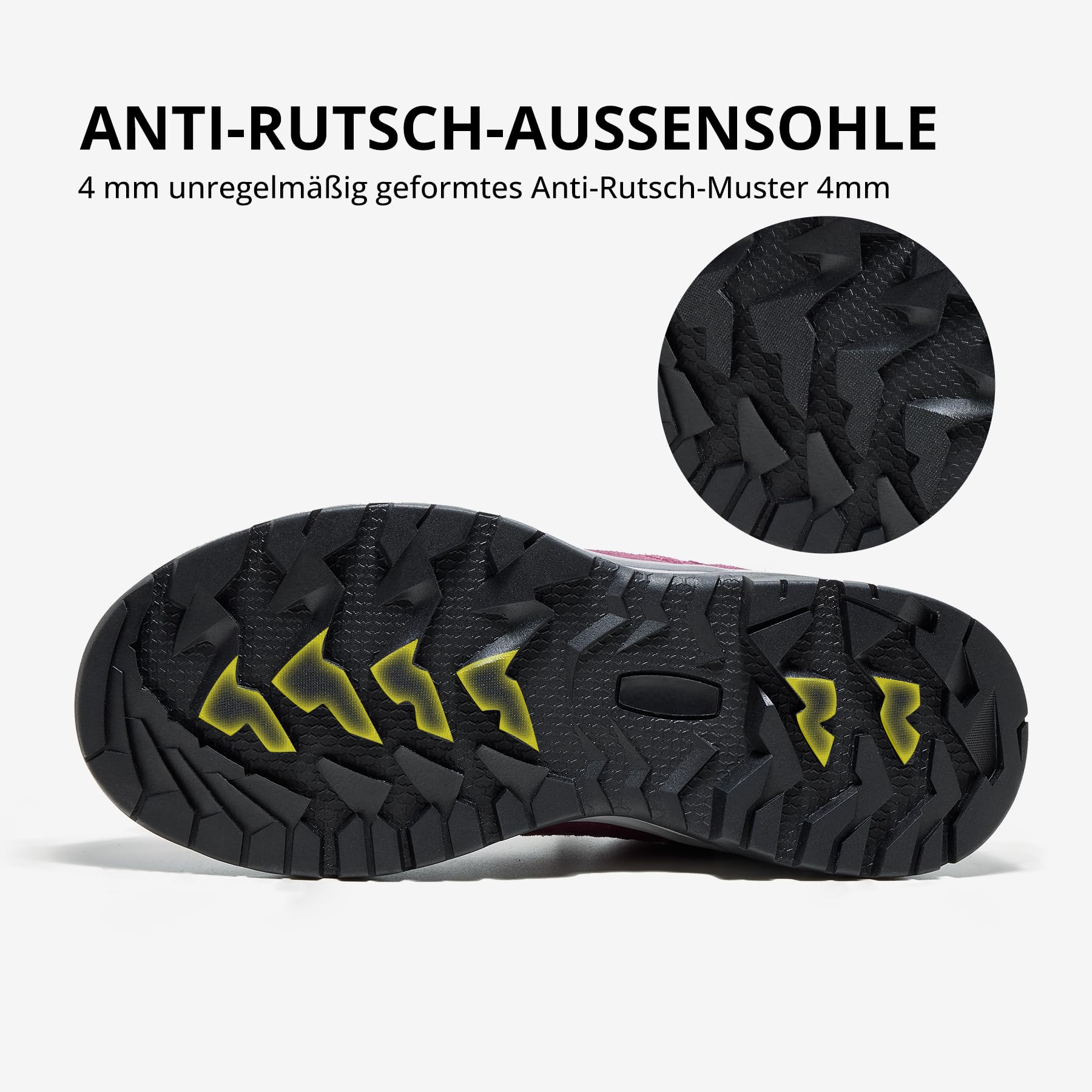 OutPro Wanderschuhe Damen Leicht Atmungsaktiv Dämpfend rutschfest Trekking Wandern Outdoor Trail-Laufschuhe,Wandern，Bergsteigen