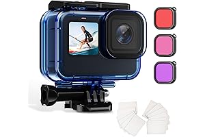 60M/196FT Waterproof Case for GoPro 10, 9, 11, & 12
