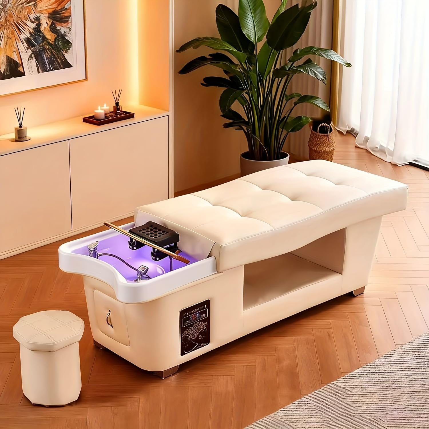 Szampon łóżko japońskie plumbed-in head spa twarz cykl wody stół do masażu