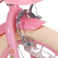 JOYSTAR Little Daisy 12/14/16 colos gyerekkerékpár lányoknak 2-7 év, támasztókerekekkel 5