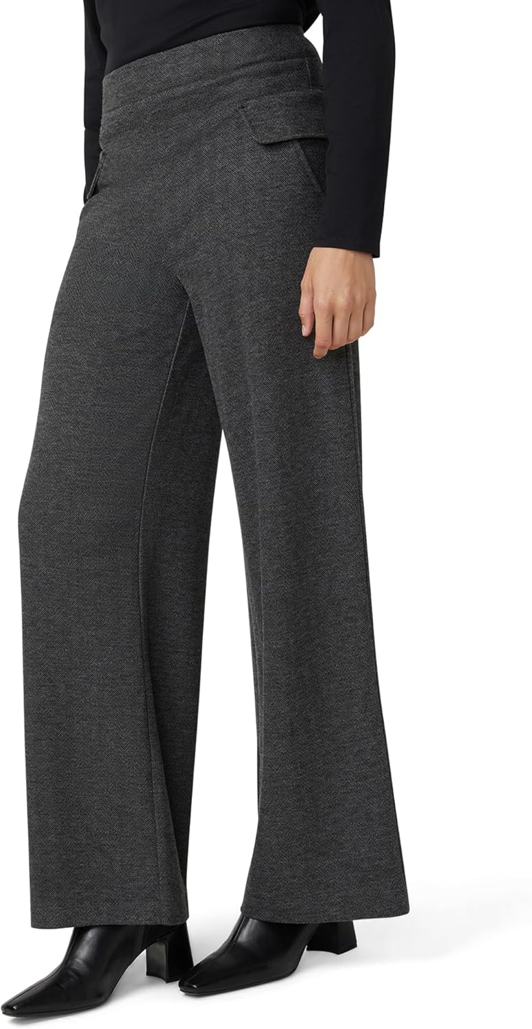 HUE Womens Wide Leg Ponte Pull on Pant - Image 3
