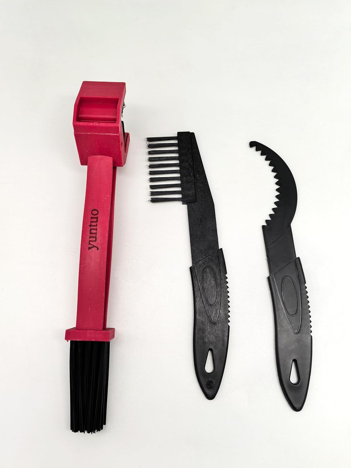 YunTuo 3pcs Bicycle Bike Cleaning Tools Set, Cleaning Brush Kit Chain Cleaner for Motorcycle, Bicycle and Mountain Bike