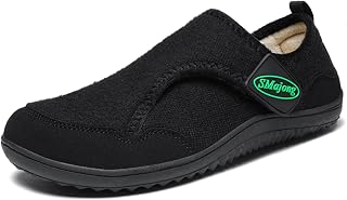 SMajong Zapatillas de Estar en Casa Hombre Invierno Mujer Pantuflas Antideslizantes Zapatos Cálido Có...