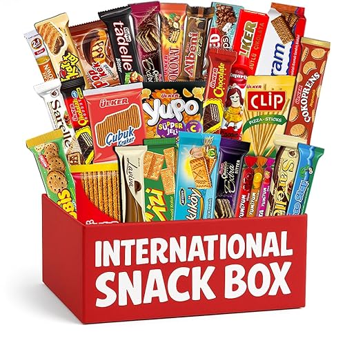 International Snack Box Gift Set – Foreign & Exotic Snacks Variety Pack (30 Piece Assortment) - 30 Piece Assortment