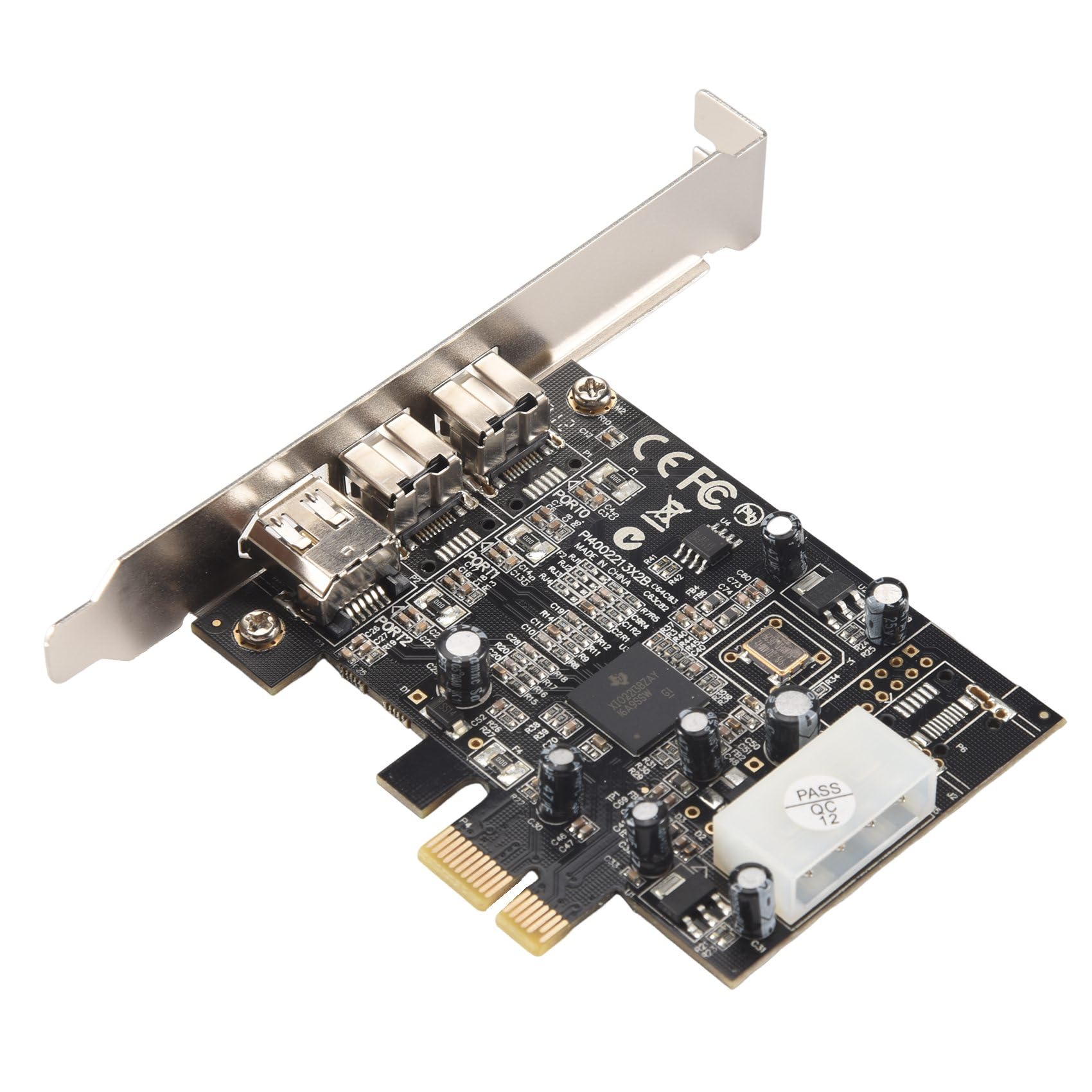 PEX30016 3-portowy chipset IEEE 1394 Firewire 1394B i 1394A PCIe 1.1 X1 TI XIO2213B wymaga starszego sterownika