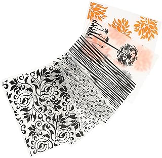 COHEALI 5 Peças Pastas De Arquivo De Scrapbook De Decoração Pastas De Gravação 3D Modelo De Gravação De Plástico Pastas De Gravação De Flores Pasta De Gravação Exclusiva Placa Em Relevo