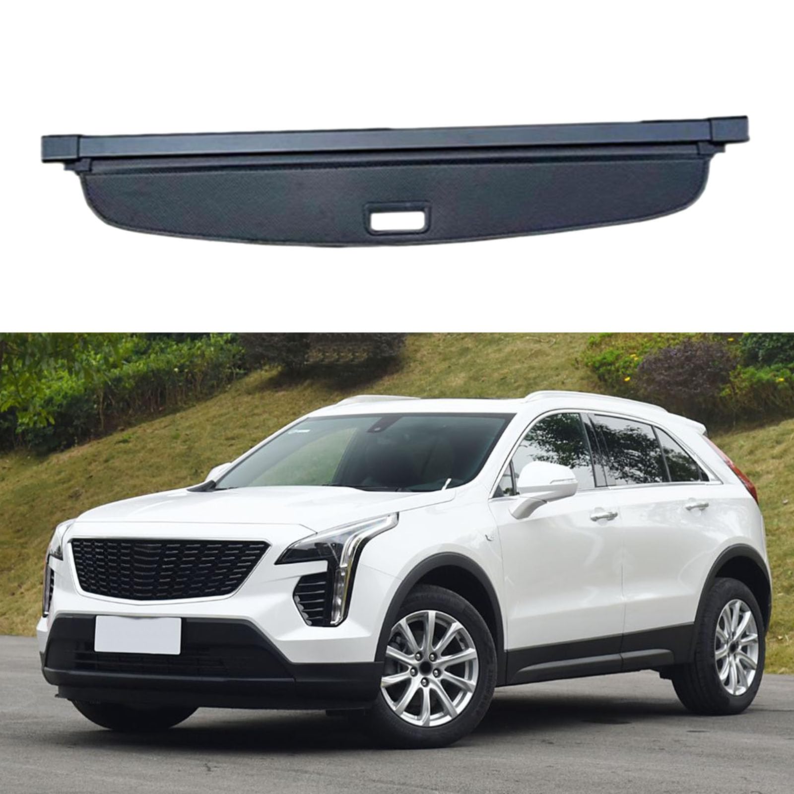 SXLGDW Car Retractable Rear Trunk Parcel Shelf,Compatible with Cadillac XT4 2020-2024,Car parts
