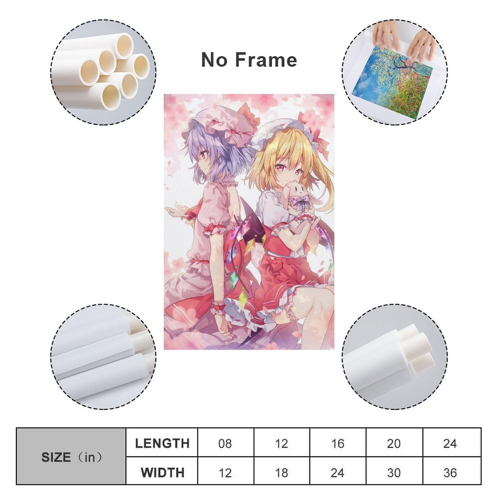 Amazon.co.jp: 絵画 東方シリーズ フランドール レミリア ポスター