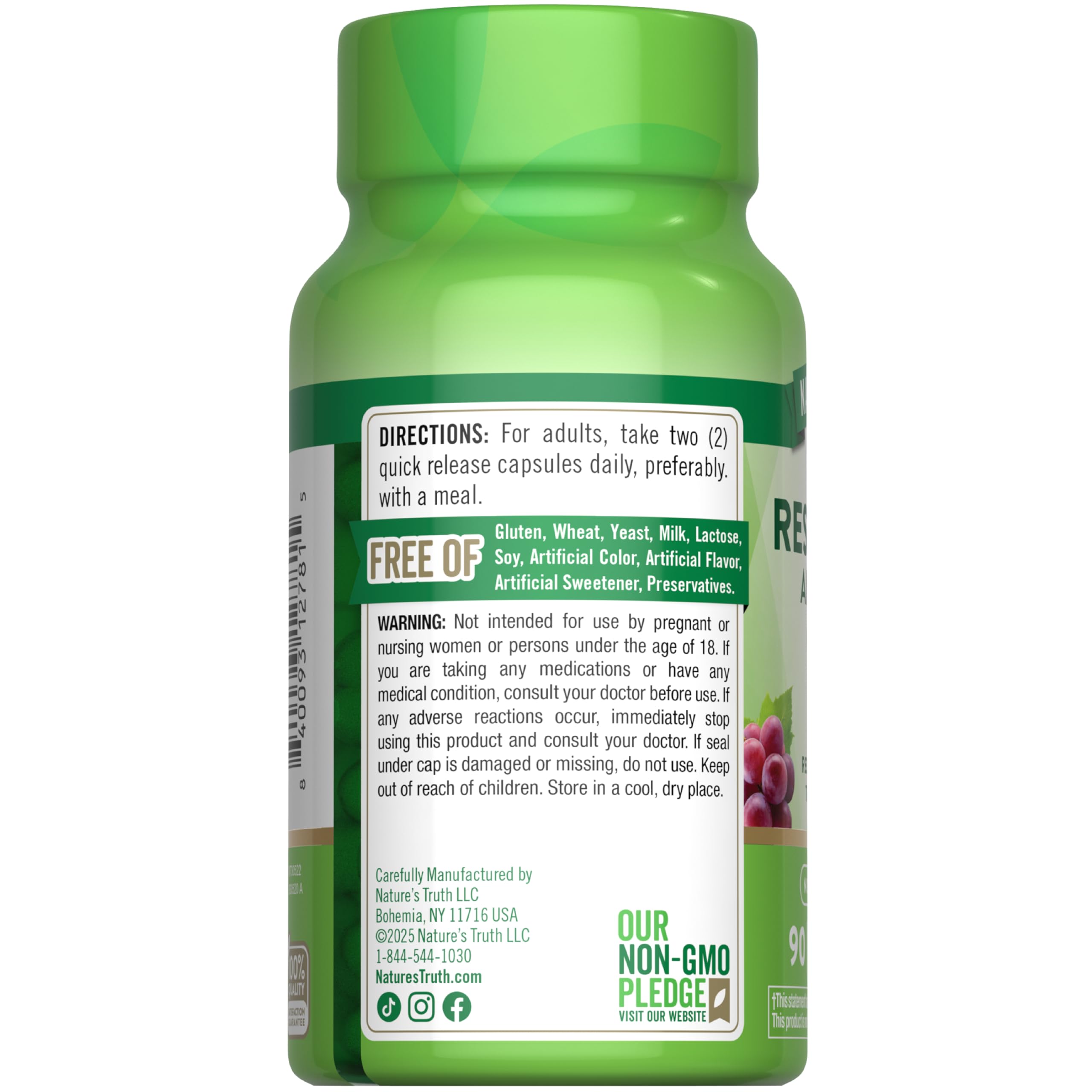 Nature's Truth Resveratrol Complex | 90 Capsules — Amazon image 7
