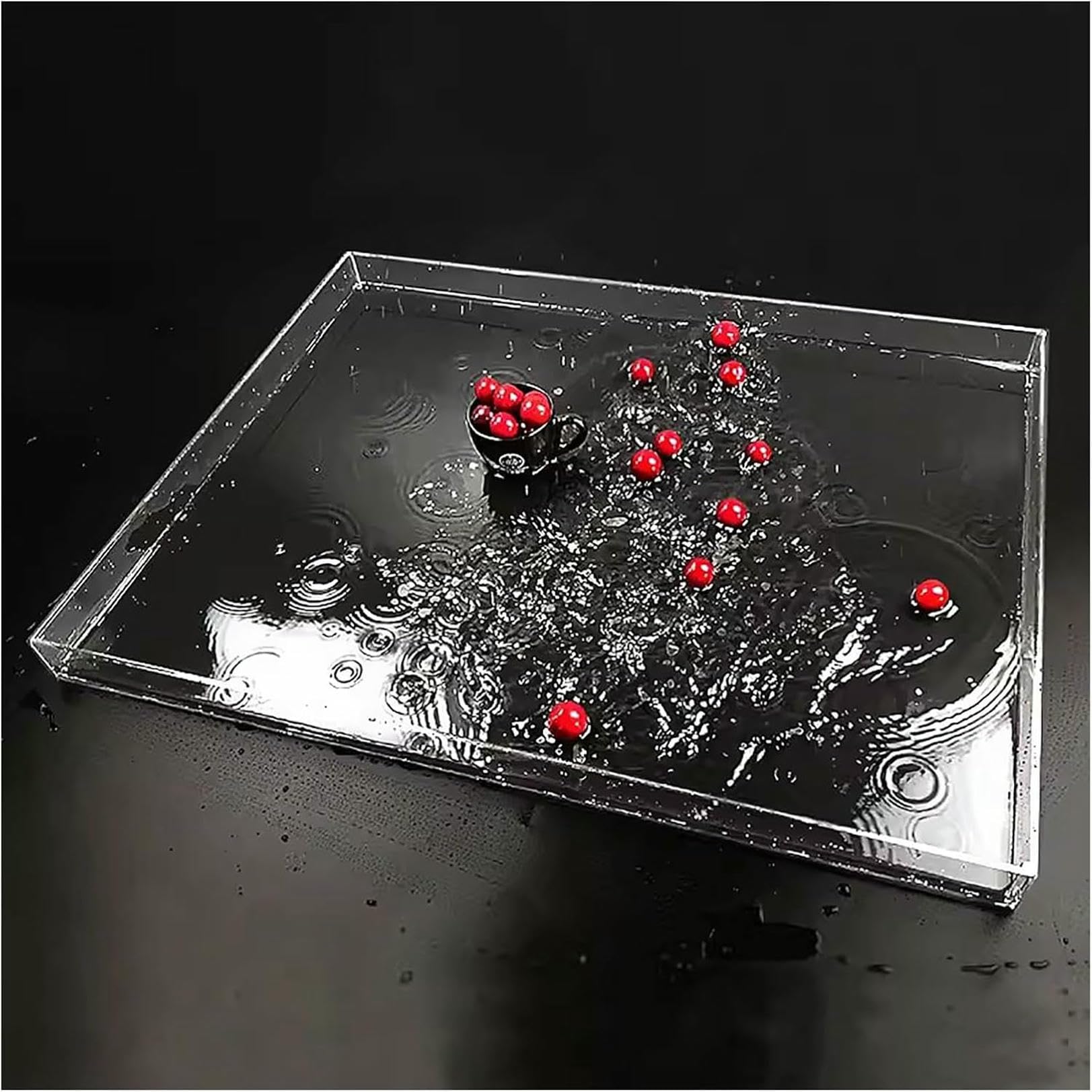 Vitrine en acrylique pour mise en scène d'accessoires photo