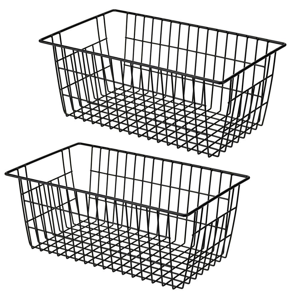 Buy SANNO Freezer Baskets Farmhouse Wire Metal Baskets Wire Organizer