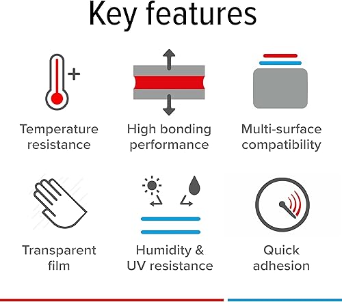 Miniatura 4 de tesa 4965 Cinta de película PET original de doble cara, transparente, 2 pulgadas x 180 pies, 1 unidad