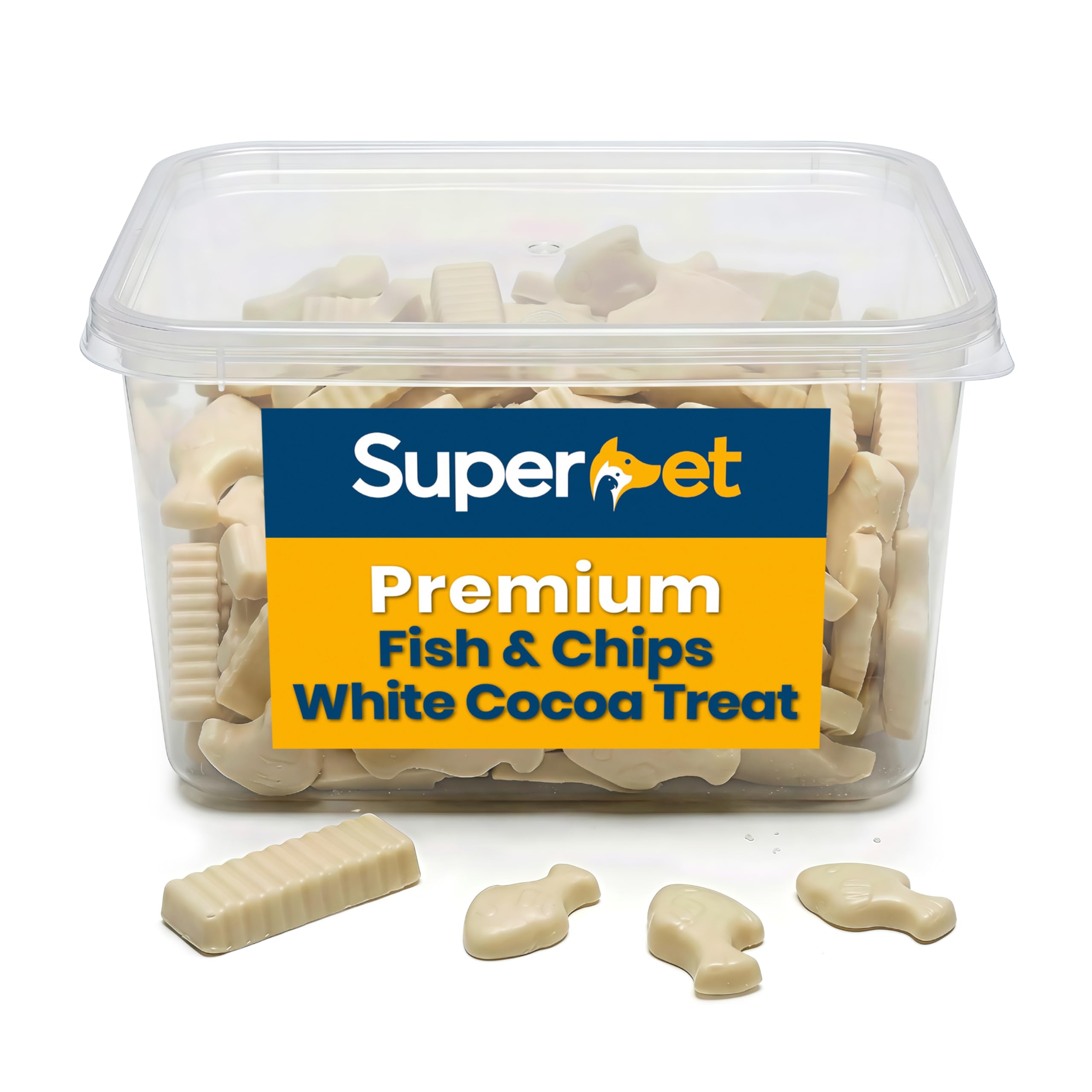 Superpet Premium Natural Dog Treats, White Fish and Chips, Puppy Treats, Bite Sized Training Rewards, 100% Dog Safe, Easy to Handle & Portion (1000g) — image 1