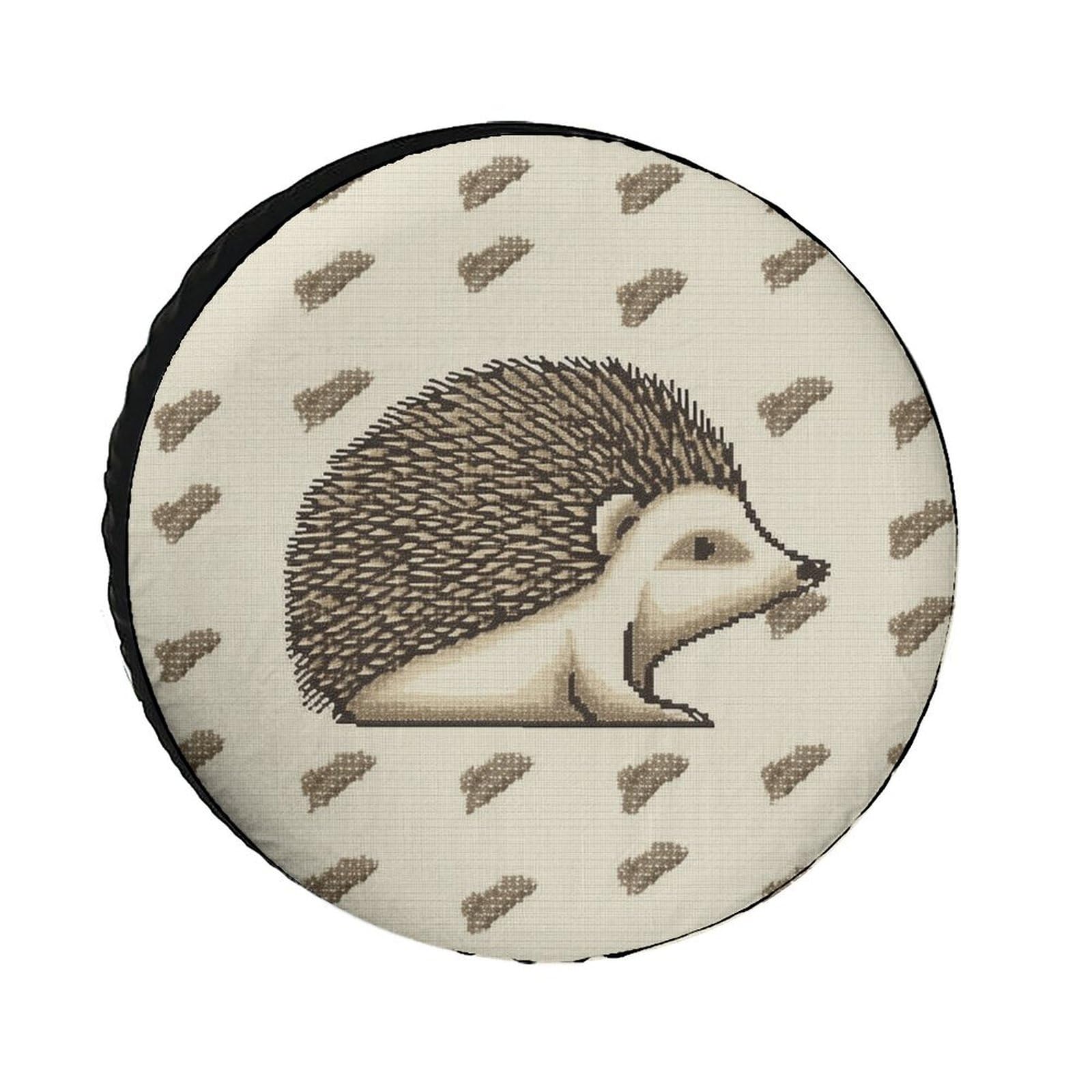 LOJAOGON Hedgehog Spare Tire Cover - Universal 14 Inch Waterproof Dust-Proof Wheel Protector For Trailers, RVs, Trucks - View #2