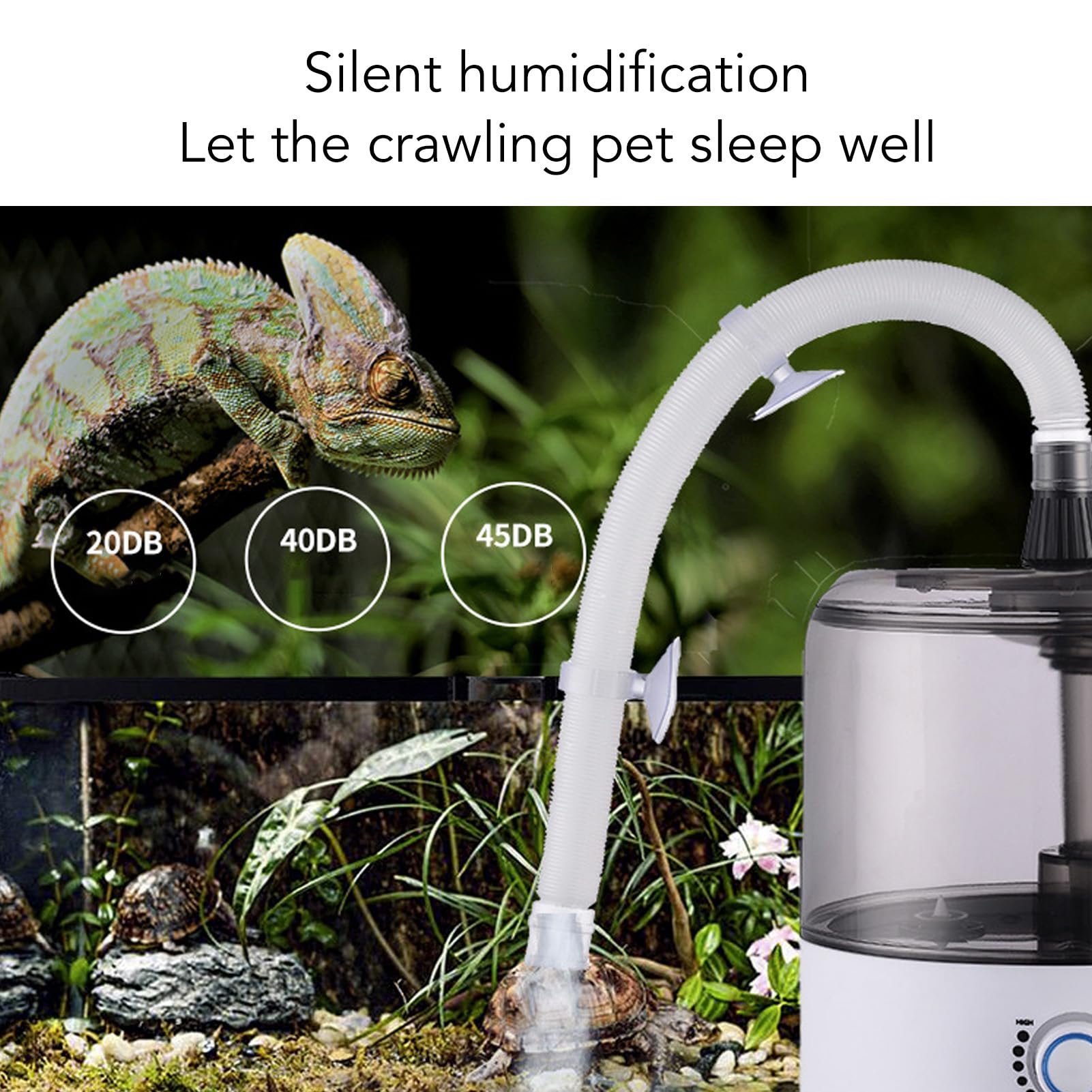 Reptilien Nebler 3,5L - Terrarien Luftbefeuchter Mit 280ml/h Leistung & Feuchtigkeitskontrolle