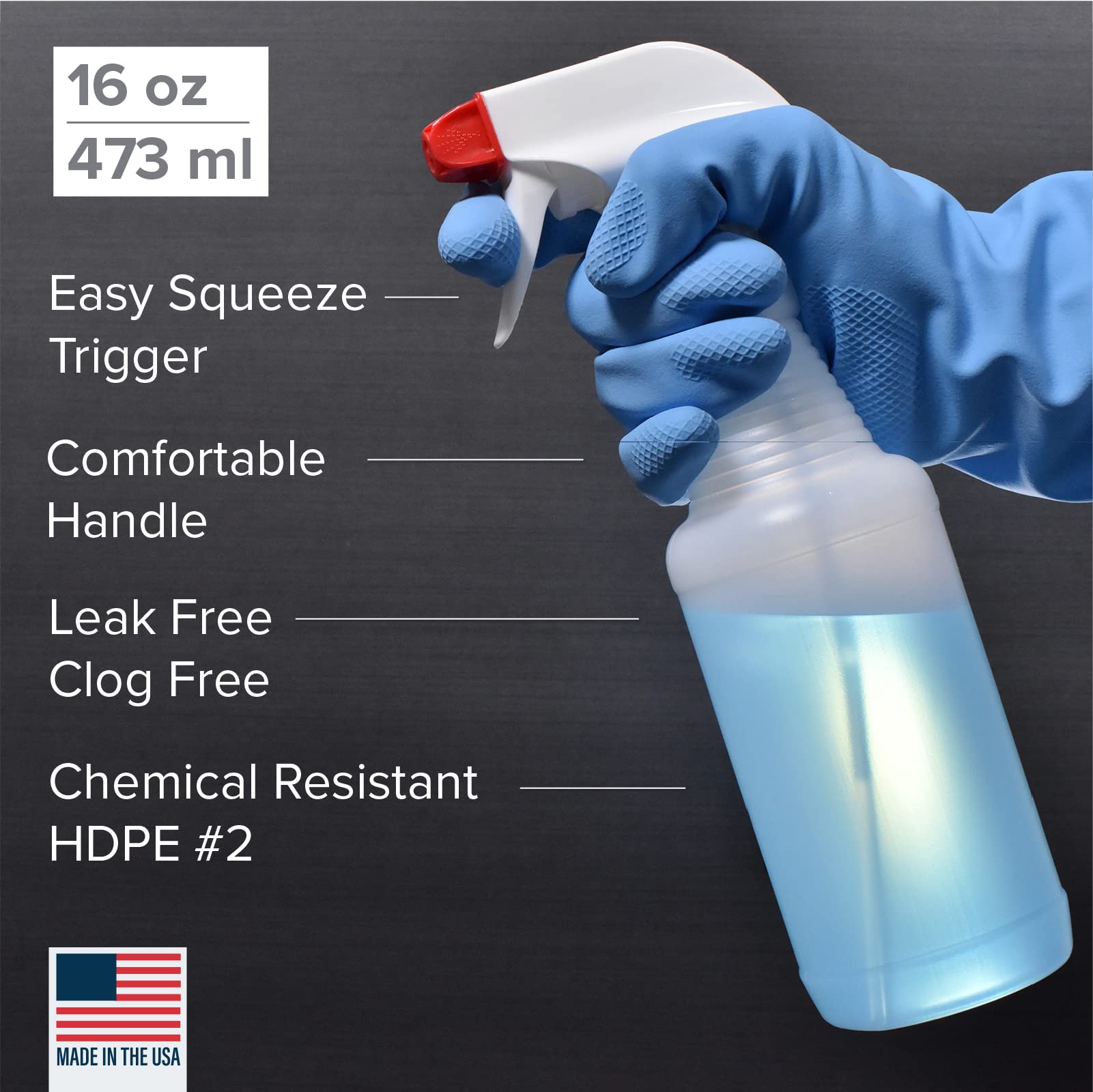 Pinnacle Mercantile 24 panni in microfibra e 8 flaconi spray, extra large 40,6 x 40,6 cm, asciugamani altamente assorbenti senza pelucchi e flaconi spray resistenti da 453,6 g per la pulizia di casa,