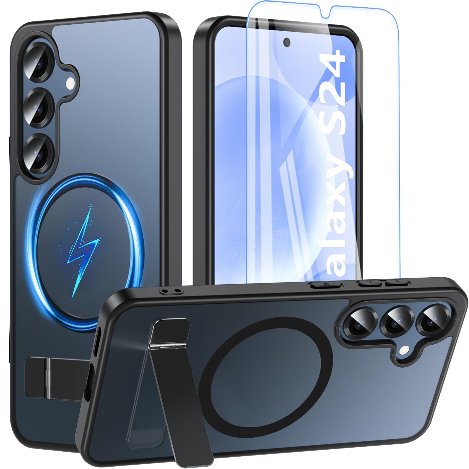 OWKEY Magnetic with Kickstand for Galaxy S24